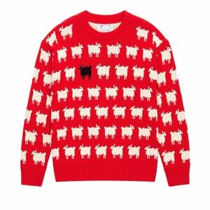Warm & Wonderful Diana Sheep Sweater Red